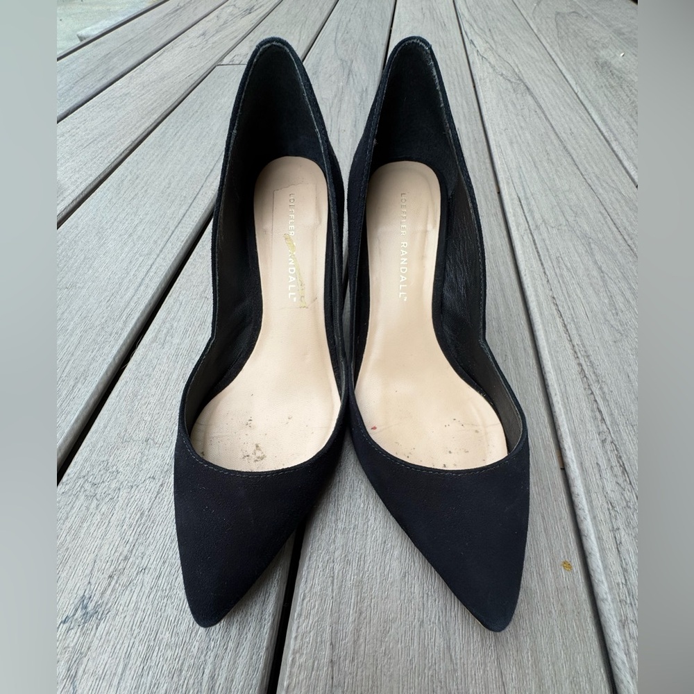 Loeffler Randall Tamsin Black Pointed Toe Pumps size 6.5